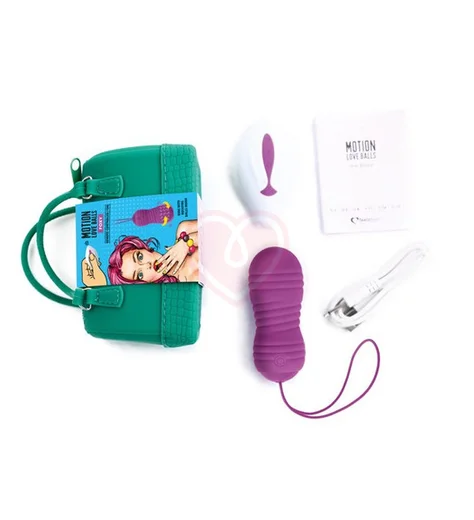 Виброяйцо Motion Love Balls Foxy с ротацией и пультом управления фото 3