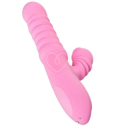 Вибратор-кролик с нагревом и функцией поступательного движения Jos Lixy розовый фото 6