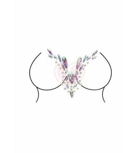 Пояс для чулок с поцелуйчиками и наклейкой для декольте Le Desir разноцветный фото 5