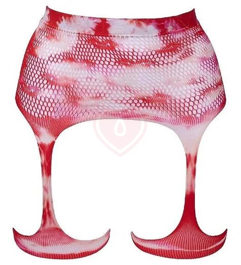 Пояс для чулок с поцелуйчиками и наклейкой для декольте Le Desir разноцветный фото 6