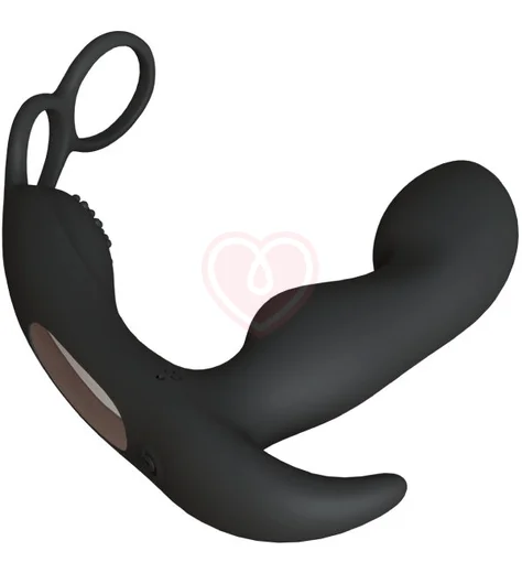 Массажер простаты с пультом ДУ с эрекционным кольцами Taurus Infinite Men чёрный фото 5