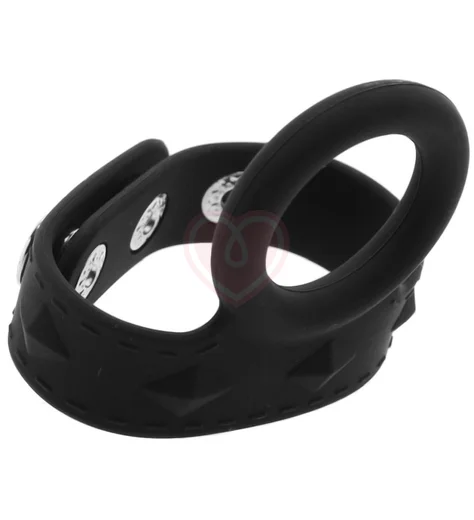 Двойное эрекционное кольцо Duo Snap Cock & Ball Ring фото 3