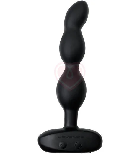 Анальный вибратор с вращающимися шариками и управлением со смартфона Ridge Lovense черный фото 2