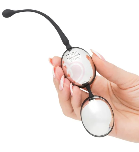 Вагинальные шарики '50 оттенков серого' Inner Goddess Silver Jiggle 67 г фото 3