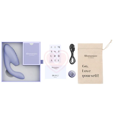 Вибратор с бесконтактной стимуляцией клитора Womanizer DUO 2 сиреневый фото 4