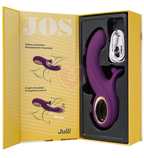 Вибратор-кролик с функцией поступательных движений Jos Julli фиолетовый фото 6