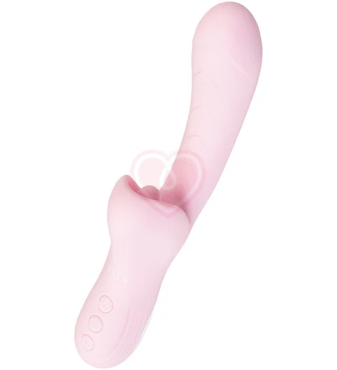 Вибратор-кролик с ласкающим язычком Jos Orali розовый фото 5