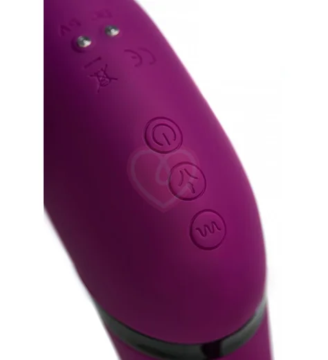 Поворотный вибратор с вакуумно-волновой стимуляцией Jos Spinser фиолетовый фото 3