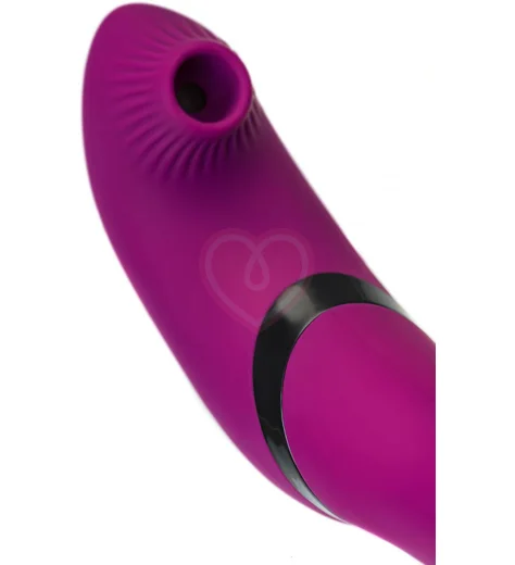 Поворотный вибратор с вакуумно-волновой стимуляцией Jos Spinser фиолетовый фото 13
