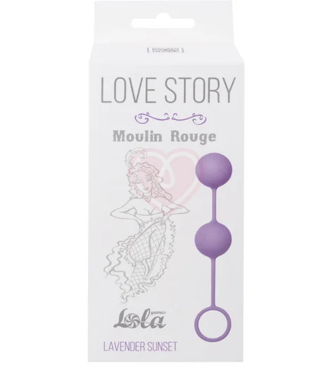 Вагинальные шарики Love Story Moulin Rouge Purple фиолетовые фото 2