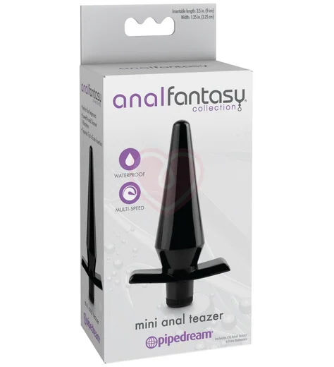 Анальная пробка с вибрацией Pipedream Mini Anal Teazer чёрная фото 3