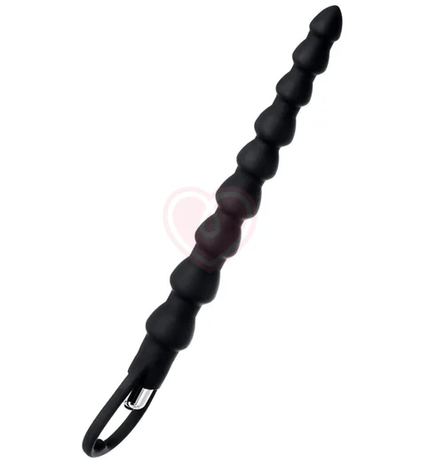 Анальная цепочка с вибрацией Toyfa A-toys S чёрная фото 2