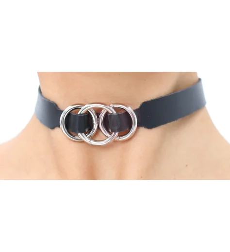 Чокер с тремя переплетенными кольцами Crazy Handmade фото 2