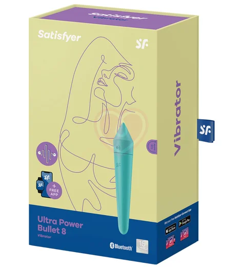 Вибропуля Satisfyer Ultra Power Bullet 8 с управлением от приложения бирюзовая фото 4