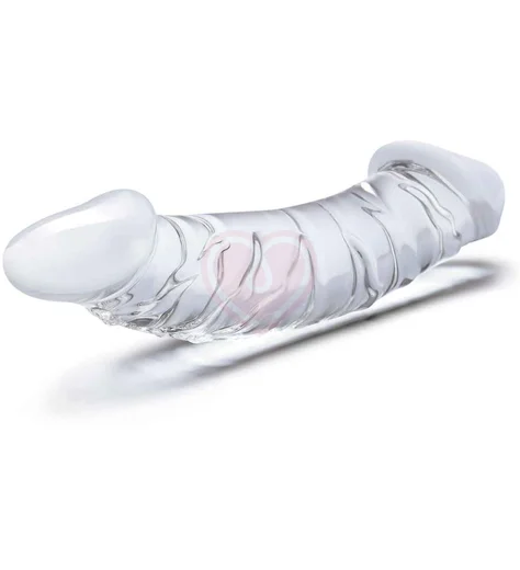 Двусторонний стеклянный фаллоимитатор Glas Girthy Realistic фото 2