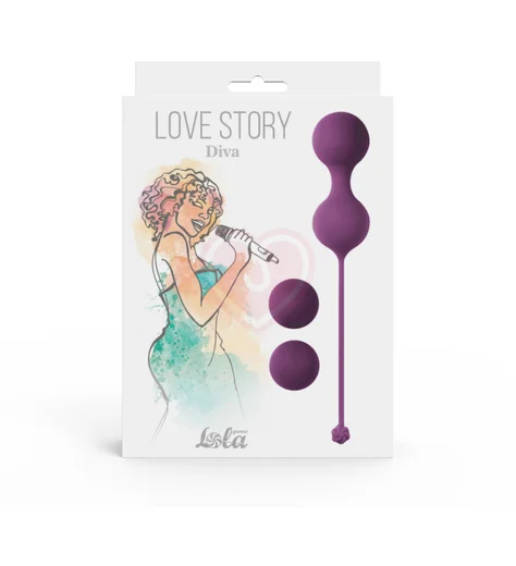 Набор вагинальных шариков Love Story Diva Lavender Sunset лаванда фото 2
