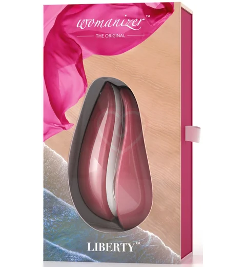 Вакуумный клиторальный стимулятор Womanizer Liberty розовый фото 5
