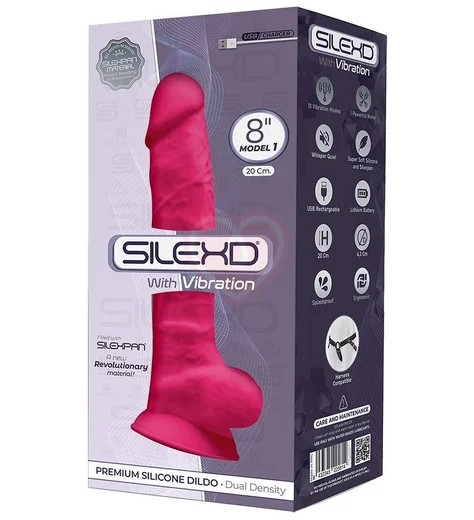 Реалистичный вибратор с присоской SileXD Model 1 розовый 18 см фото 2