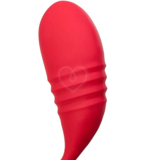 Виброяйцо с фрикциями и управлением со смартфона Vulse Lovense красное фото 7