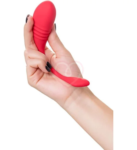 Виброяйцо с фрикциями и управлением со смартфона Vulse Lovense красное фото 9