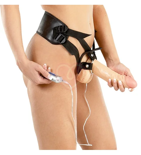 Страпон с реалистичным вибратором Gigolina фото 5