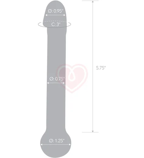 Стеклянный дилдо с реалистичной головкой прозрачный фото 5