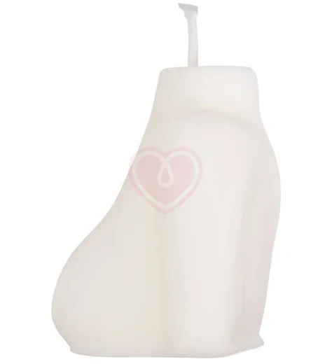 Декоративная свеча Женский силуэт Pecado BDSM белая фото 3