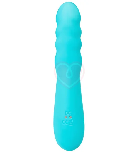 Вибратор-кролик Jos Merry-Swi с ротацией на 360° голубой фото 2