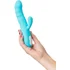 Вибратор-кролик Jos Merry-Swi с ротацией на 360° голубой фото 6