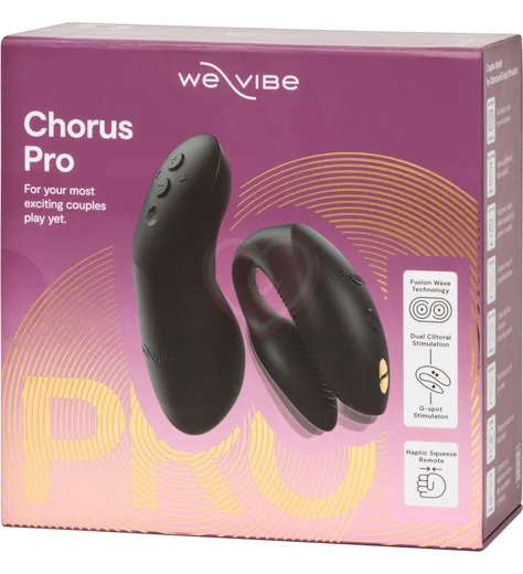 Вибратор для пар We-Vibe Chorus Pro с сенсорным пультом чёрный фото 12