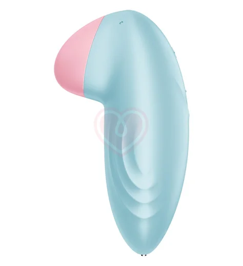 Мини-вибратор Satisfyer Tropical Tip с приложением голубой фото 2