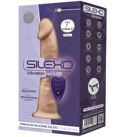 Реалистичный вибратор с пультом SileXD Model 2 телесный 17,5 см фото 3