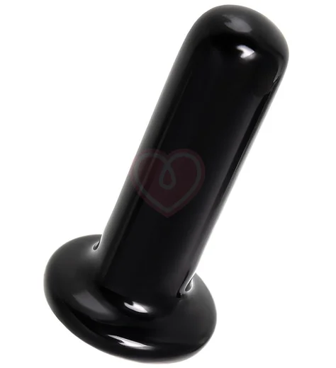 Стеклянный мини-вибратор Sexus Glass чёрный фото 2