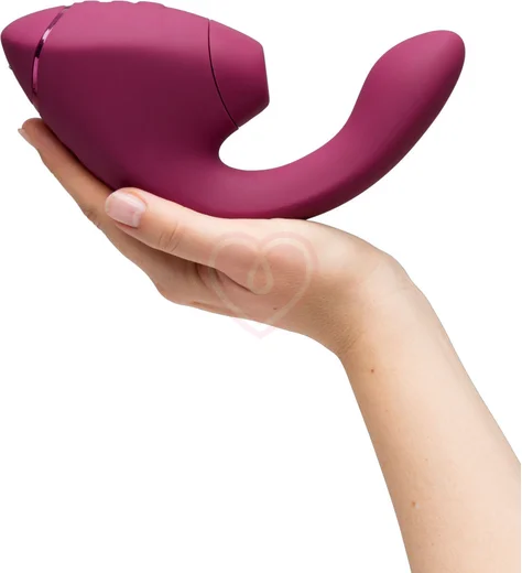 Вибратор с вакуумно-волновой стимуляцией клитора Womanizer Next Duo розовый фото 5