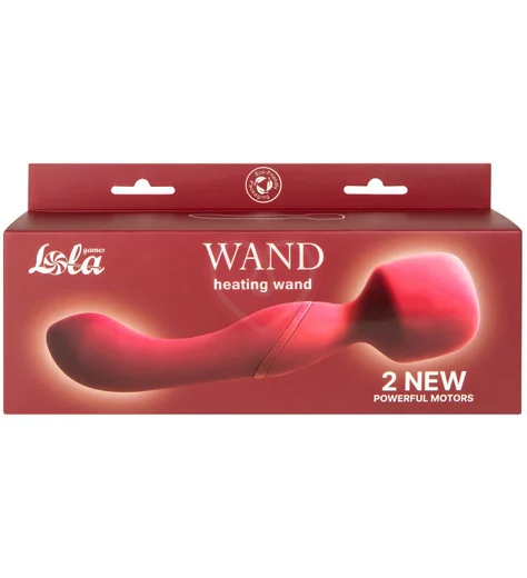 Двусторонний массажёр с нагревом Heating Wand красный фото 6