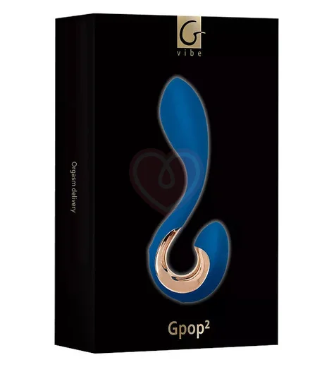 Анатомический стимулятор Gvibe Gpop 2 синий фото 2