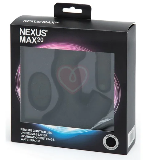 Вибростимулятор Nexus Max 20 с пультом управления чёрный фото 3