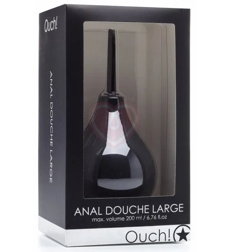 Анальный душ Ouch! Anal Douche Large чёрный фото 2