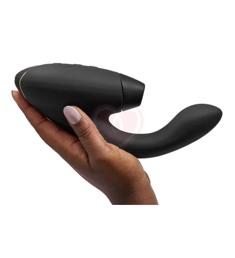 Вибратор с бесконтактной стимуляцией клитора Womanizer DUO 2 чёрный фото 4