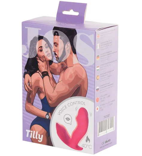 Вибратор для зоны G с нагревом и голосовым управлением Jos Tilly розовый фото 4
