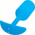 Утяжелённая вибропробка b-Vibe Vibrating Snug Plug 3 средняя голубая фото 5