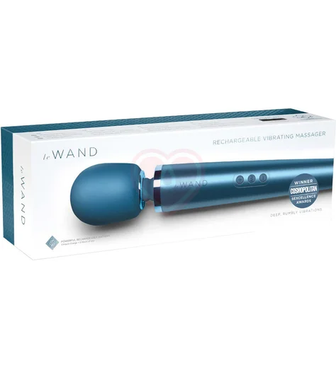 Мощный массажёр Le Wand Rechargeable синий фото 5