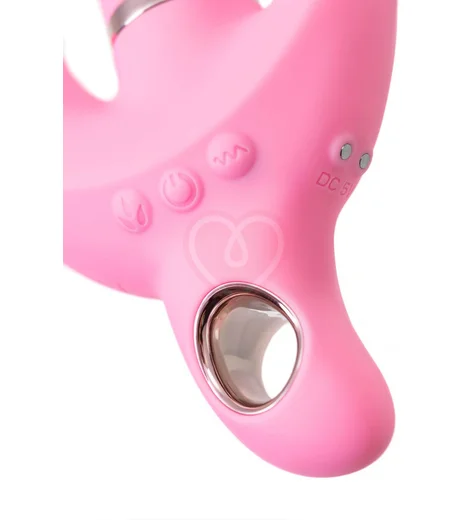 Поворотный вибратор с вакуумно-волновой и анальной стимуляцией Jos Twistme розовый фото 10