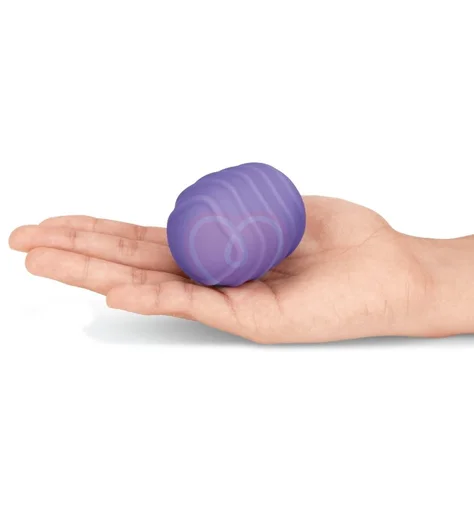 Рельефные силиконовые насадки для Le Wand Petite фиолетовые фото 2