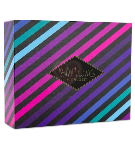 Набор Bibi Twin Butt Plug из 3 анальных пробок розовый фото 2