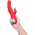 Вибратор-кролик с нагревом и двигающейся головкой Jos Redli красный фото 5