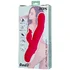 Вибратор-кролик с нагревом и двигающейся головкой Jos Redli красный фото 8