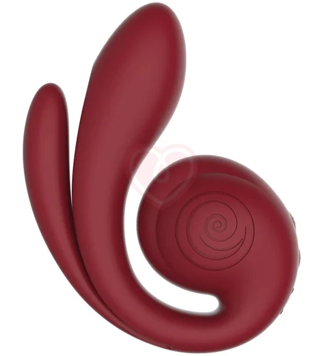 Вибратор для тройной стимуляции Svibe Gizi Pro бордовый фото 1