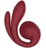Вибратор для тройной стимуляции Svibe Gizi Pro бордовый фото 1