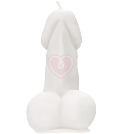 Декоративная свеча в форме члена Pecado белая 47 г фото 1